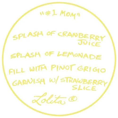 #1 Mom Wine Glass by Lolita®