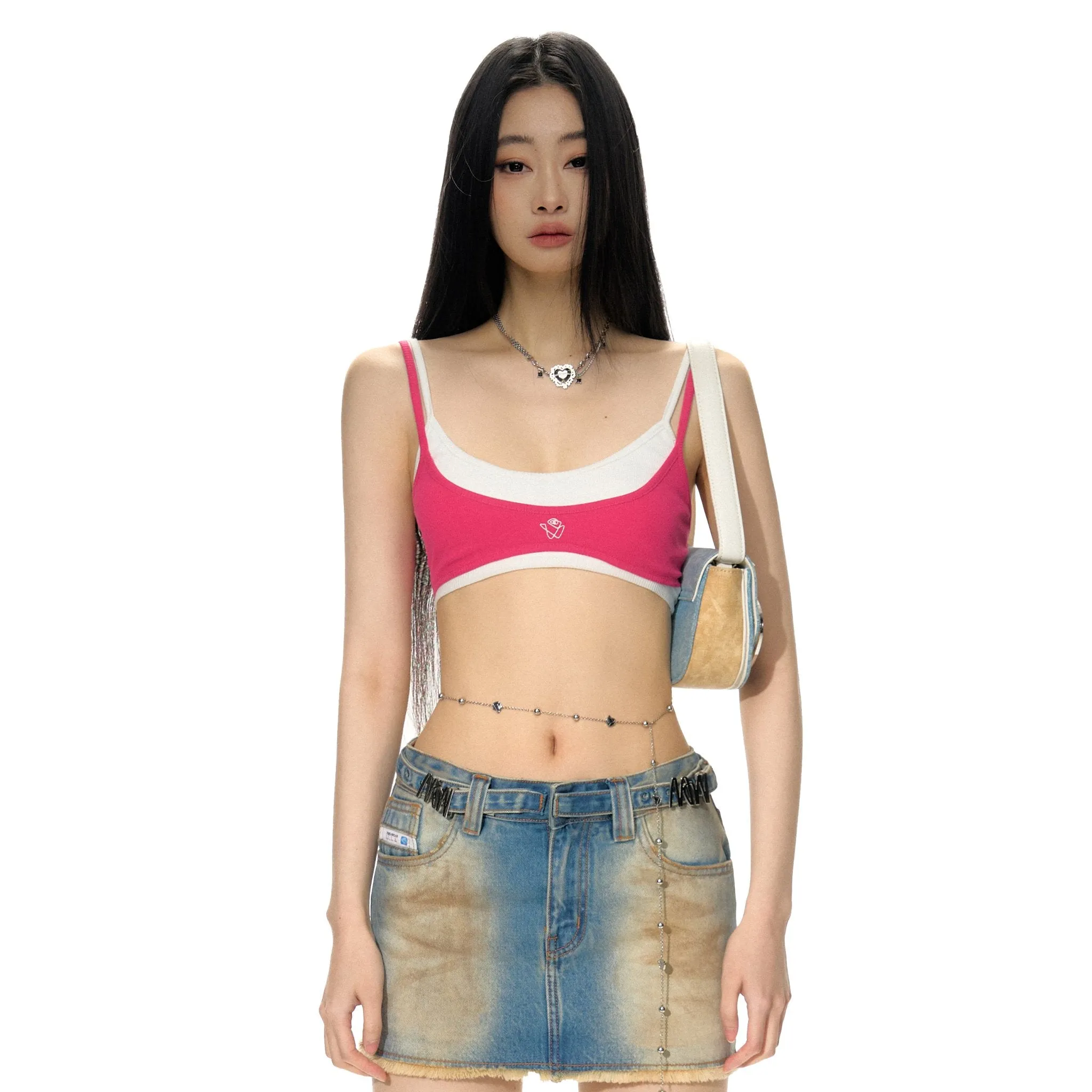 Annotation Tank Top Pink