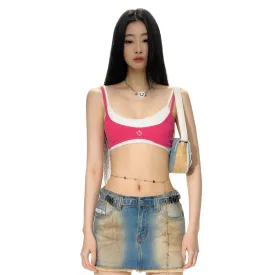 Annotation Tank Top Pink