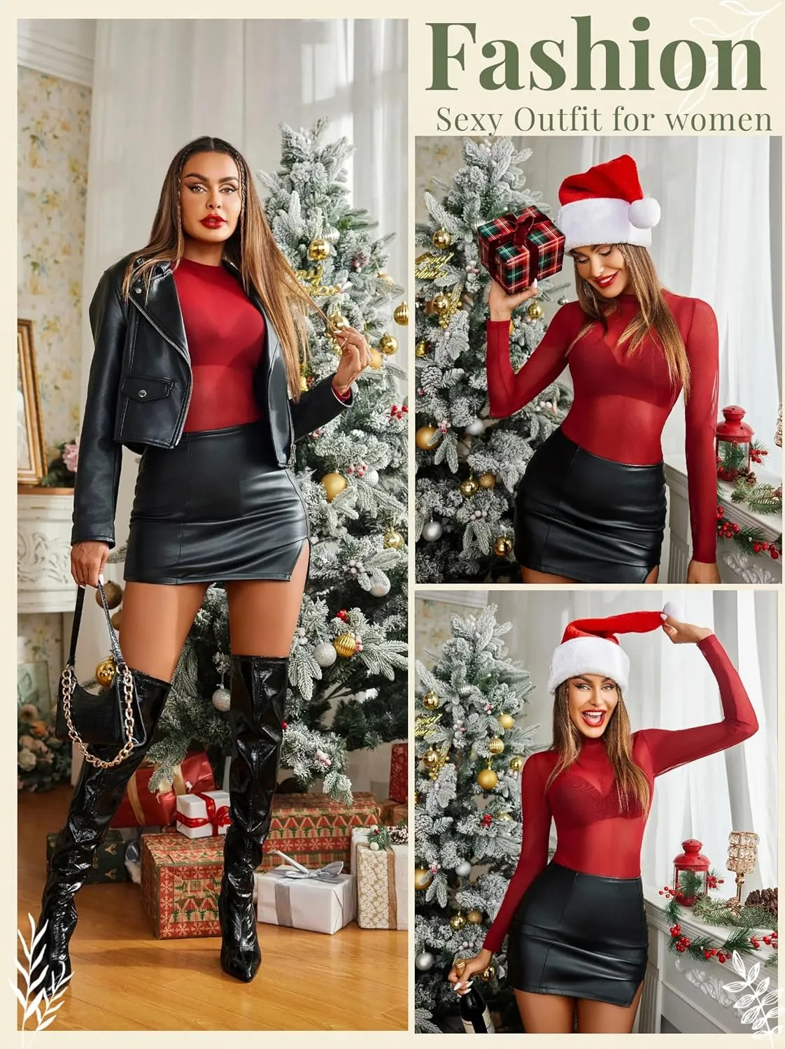 Avidlove Mesh Top for Women Long Sleeve Round Neck Tee Shirt See Through Sheer Blouse Back Hollow Drawstring Slim Fit Shirt