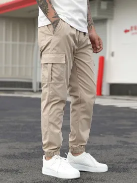 Beige Cargo Jogging Pants - Lukas