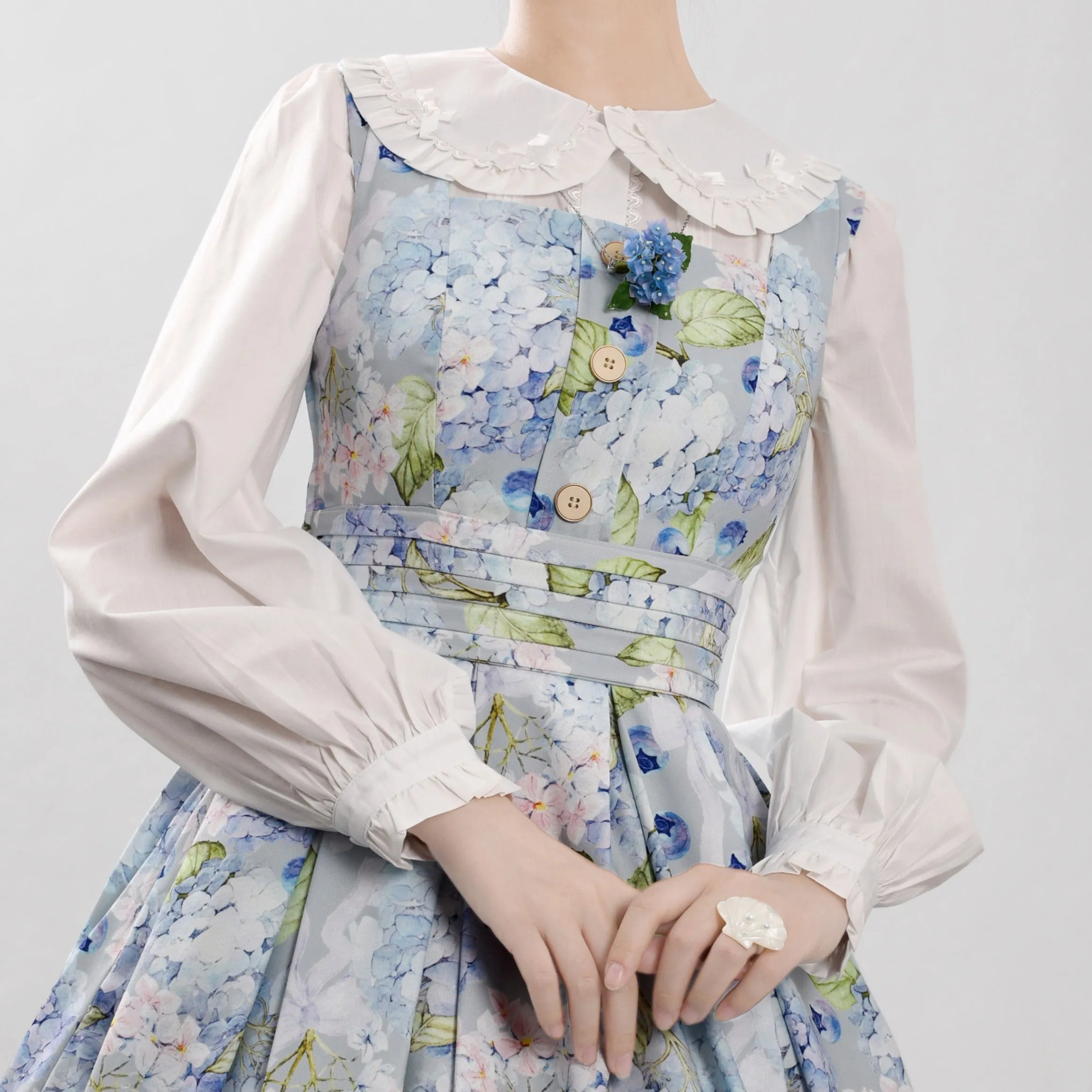 Bow Collar Long Sleeve Blouse