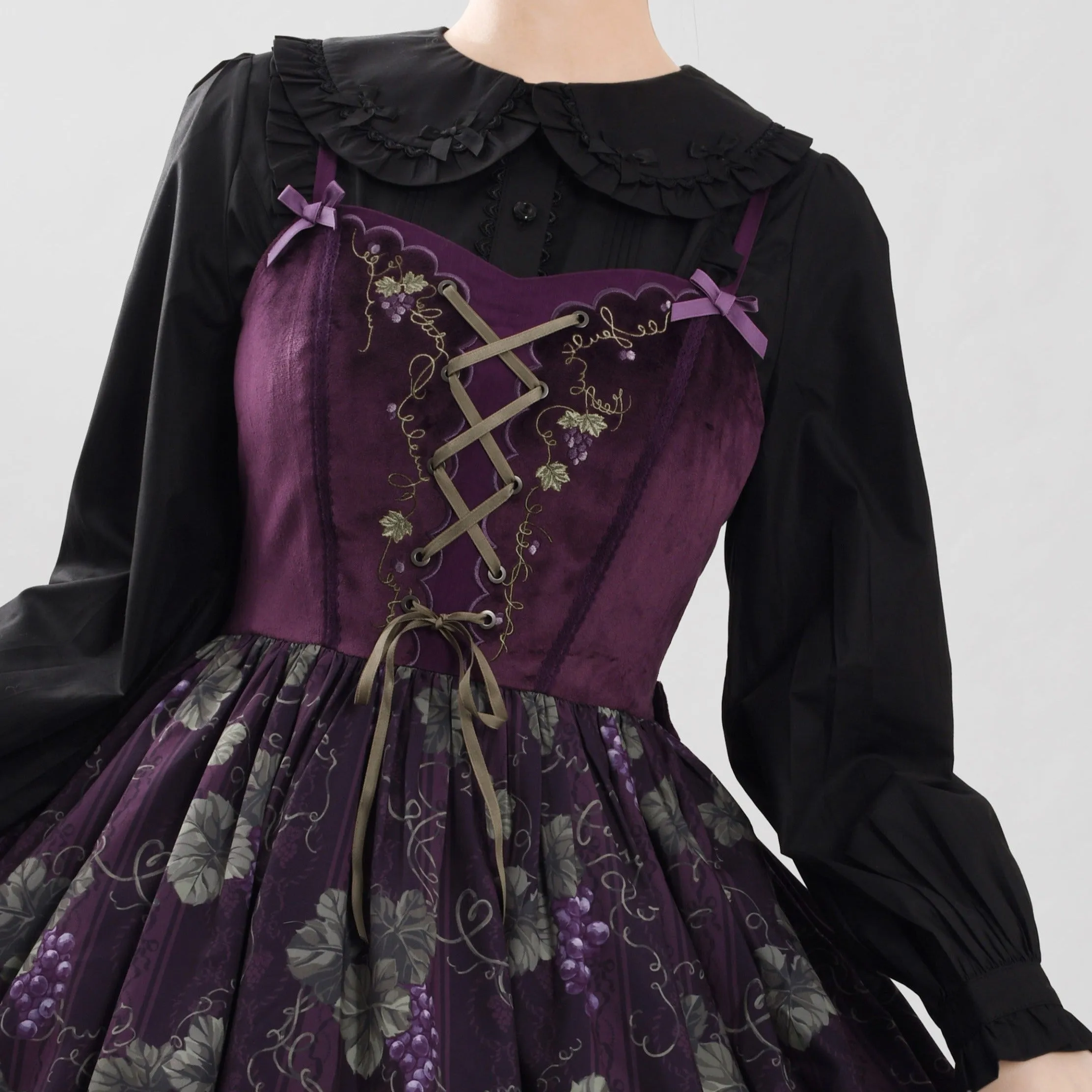 Bow Collar Long Sleeve Blouse