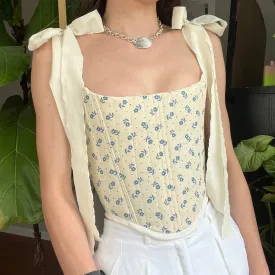 Cream Quilt Corset