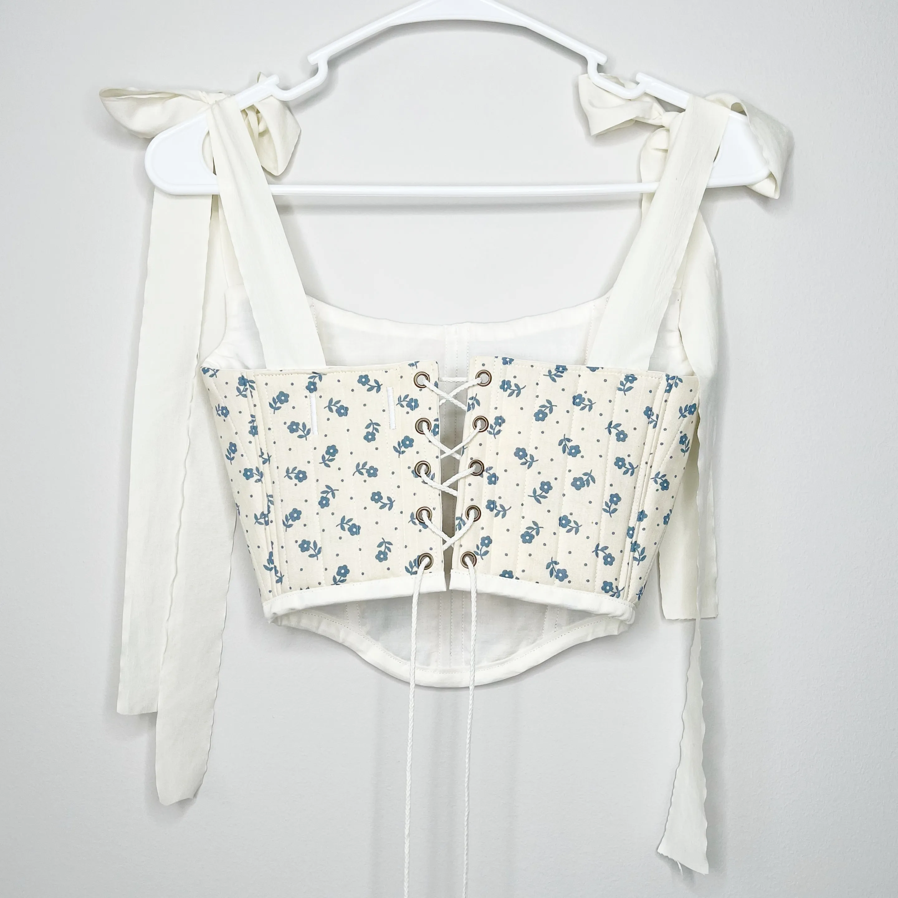 Cream Quilt Corset