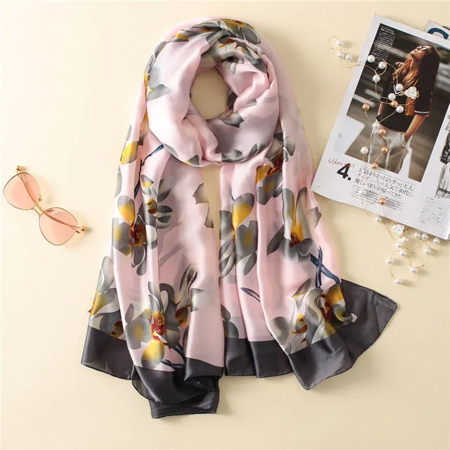 Fashion lady silk scarf