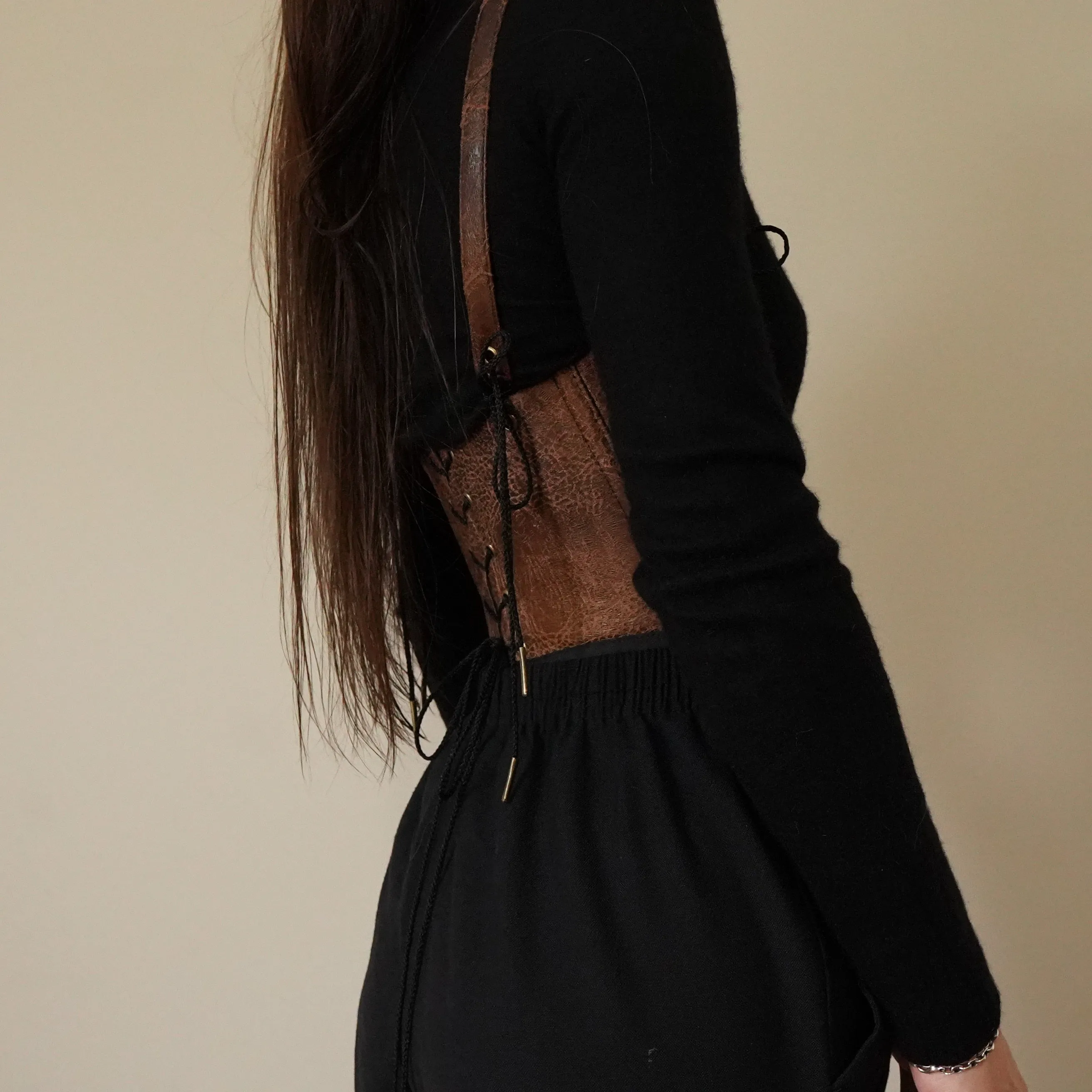 Faux Leather Underbust Corset V2