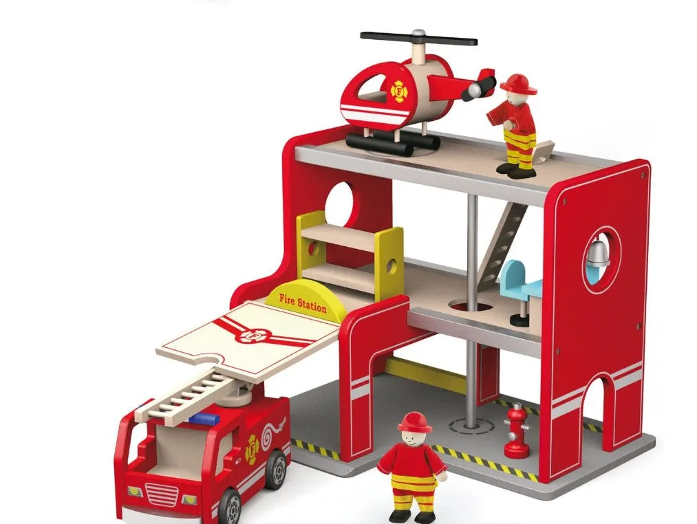 Fire Station with Accessories