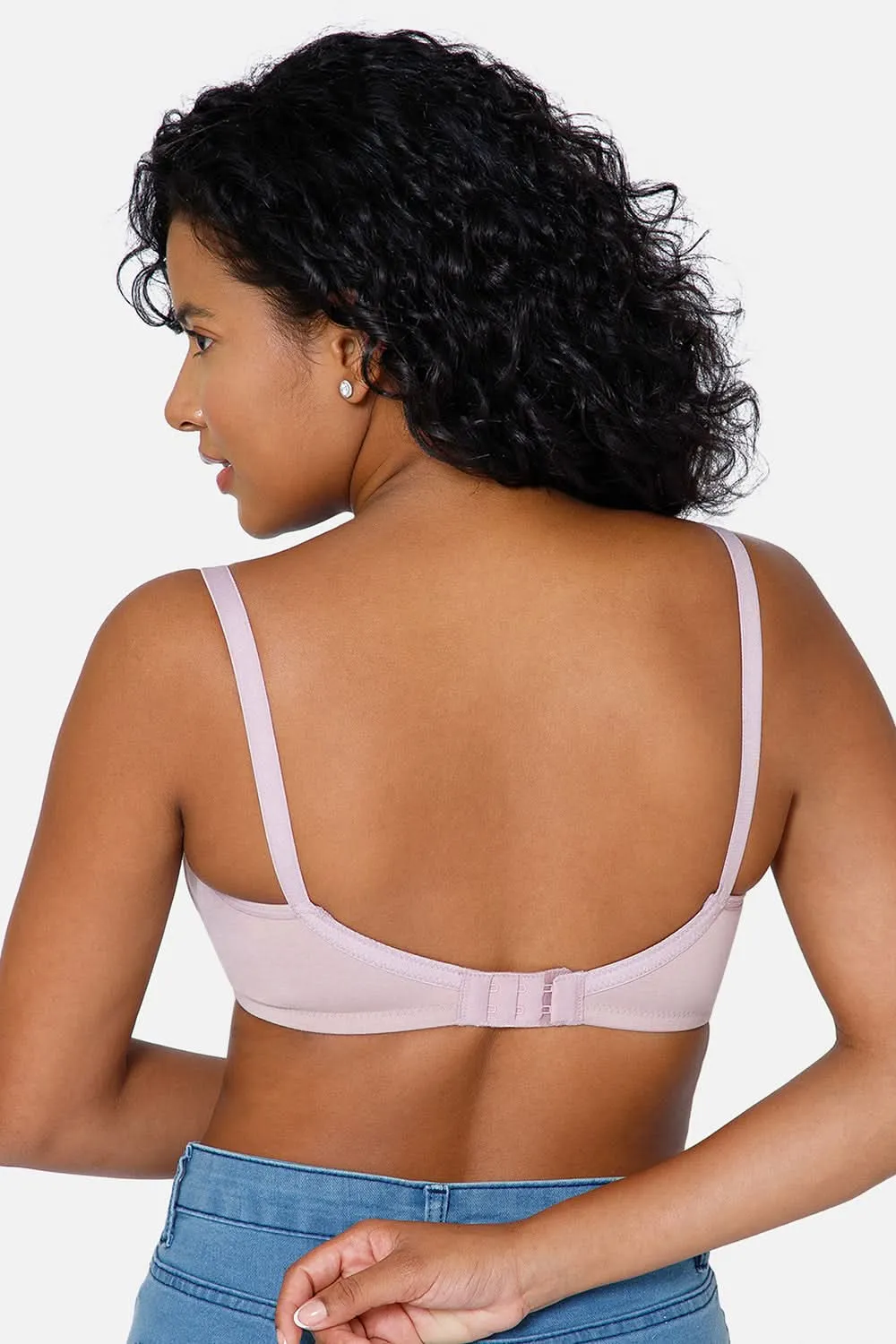Full Coverage Non-Padded Non-Wired Intimacy T-Shirt Saree Bra - ES02 - Crape