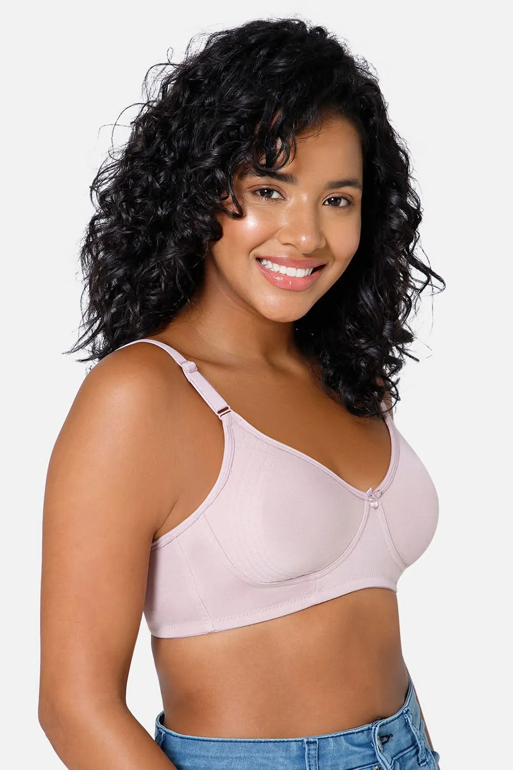 Full Coverage Non-Padded Non-Wired Intimacy T-Shirt Saree Bra - ES02 - Crape