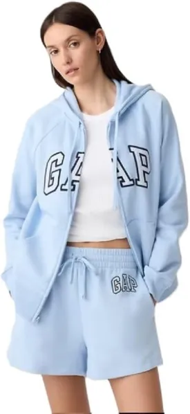 GAP Women's Logo Hoodie Hooded Full Zip Sweatshirt