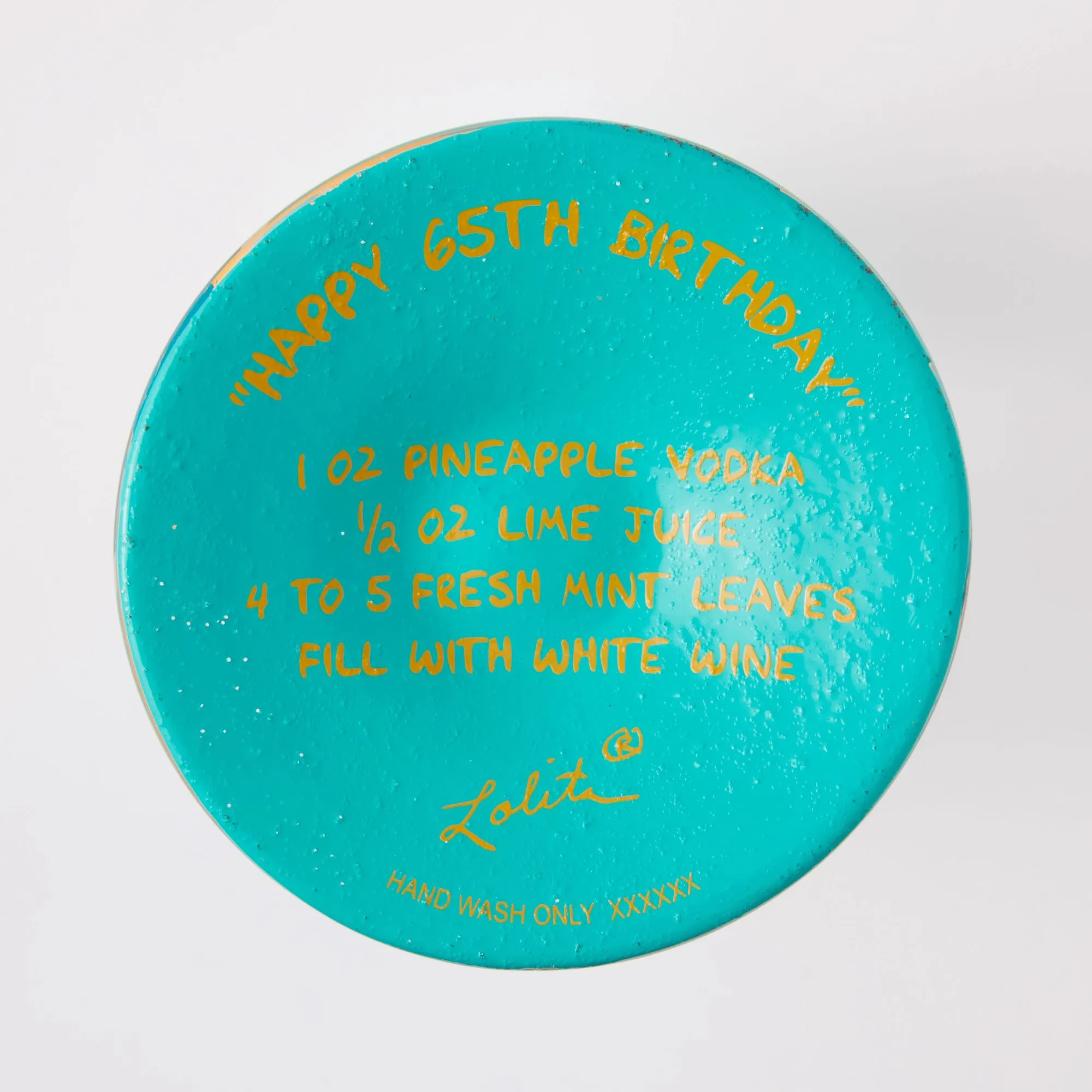Happy 65th Wine Glass