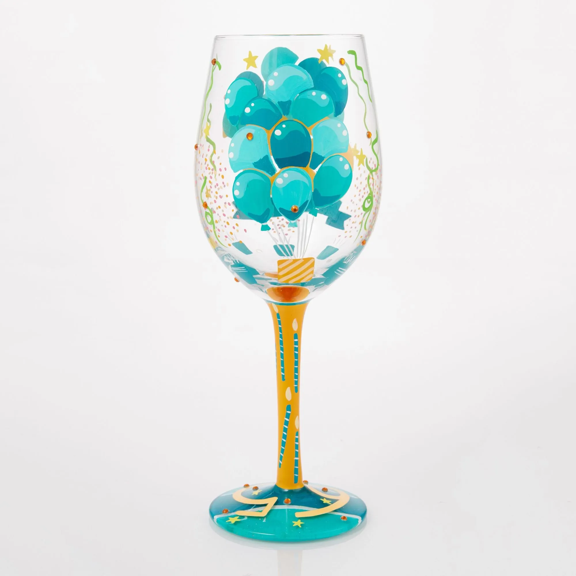 Happy 65th Wine Glass