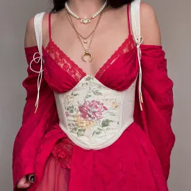 Iridescent Pearl Underbust Corset