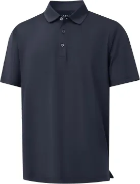 M MAELREG Golf Shirts for Men Dry Fit Moisture Wicking Performance Solid Collared Casual Mens Polo Shirts Short Sleeve