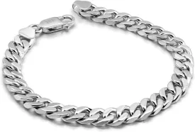 Men 925 Sterling Silver Cuban Chain Bracelet- Women Fashion Solid Silver 6MM 6.3 "6.7 "7 "7.5" 8 "8.5" 9" links Charm Cuff Jewelry Gift