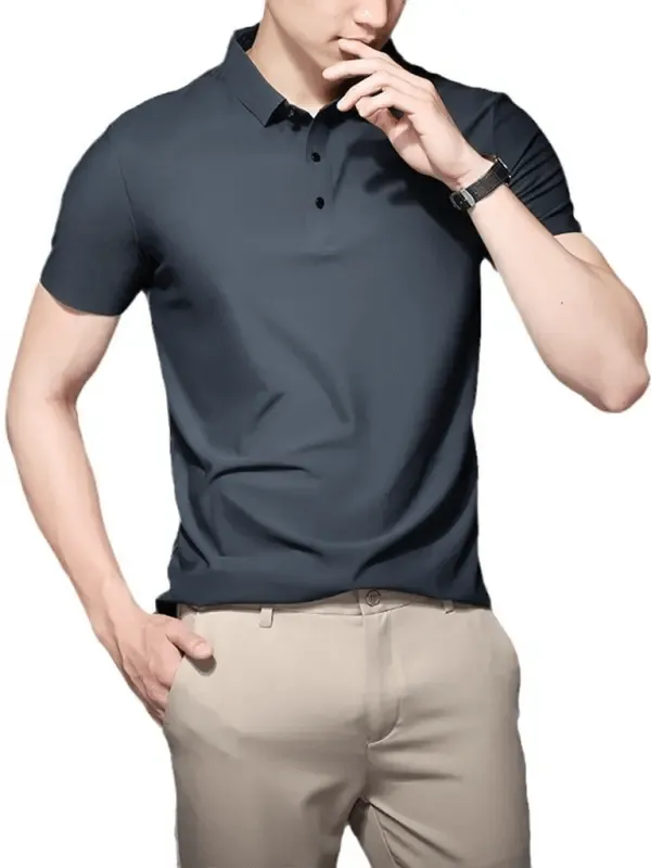 Men's Elastic Non-Marking Short-Sleeved Quick-Drying Polo Shirt