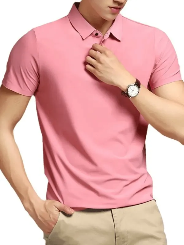 Men's Elastic Non-Marking Short-Sleeved Quick-Drying Polo Shirt