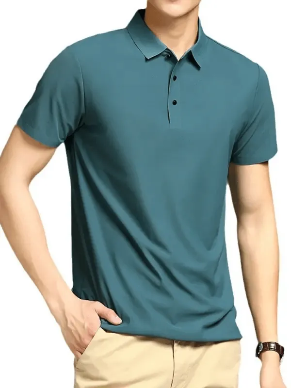 Men's Elastic Non-Marking Short-Sleeved Quick-Drying Polo Shirt