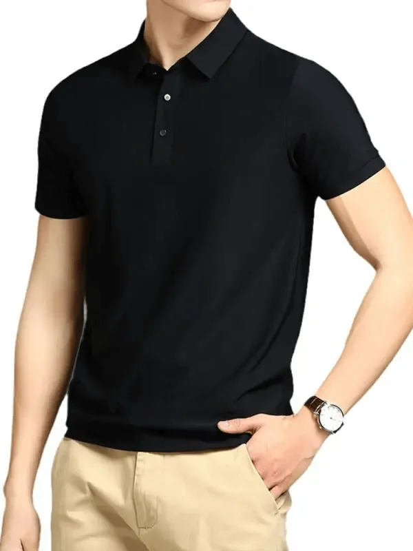 Men's Elastic Non-Marking Short-Sleeved Quick-Drying Polo Shirt