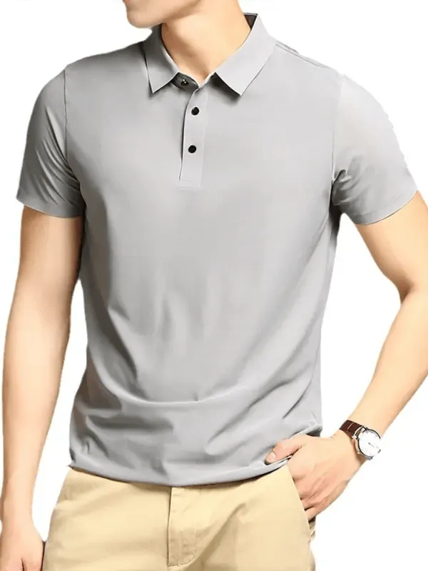 Men's Elastic Non-Marking Short-Sleeved Quick-Drying Polo Shirt