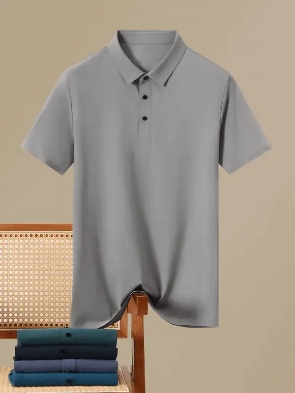 Men's Elastic Non-Marking Short-Sleeved Quick-Drying Polo Shirt