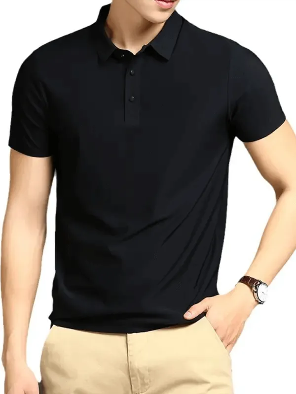 Men's Elastic Non-Marking Short-Sleeved Quick-Drying Polo Shirt