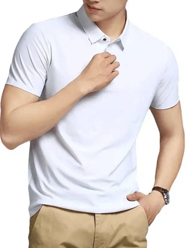Men's Elastic Non-Marking Short-Sleeved Quick-Drying Polo Shirt