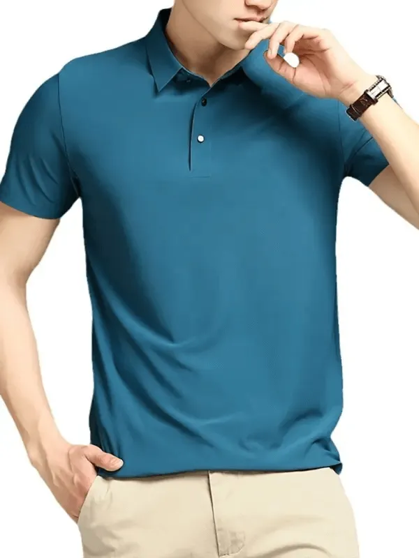 Men's Elastic Non-Marking Short-Sleeved Quick-Drying Polo Shirt