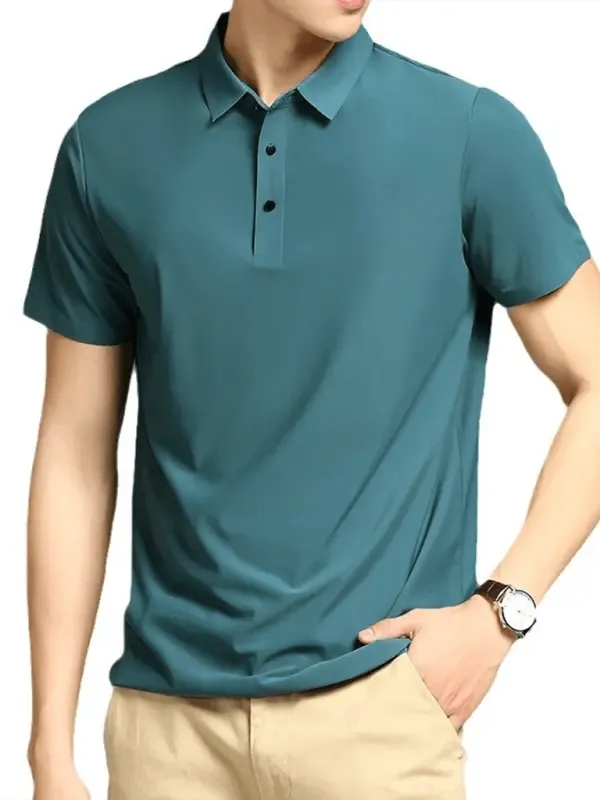 Men's Elastic Non-Marking Short-Sleeved Quick-Drying Polo Shirt