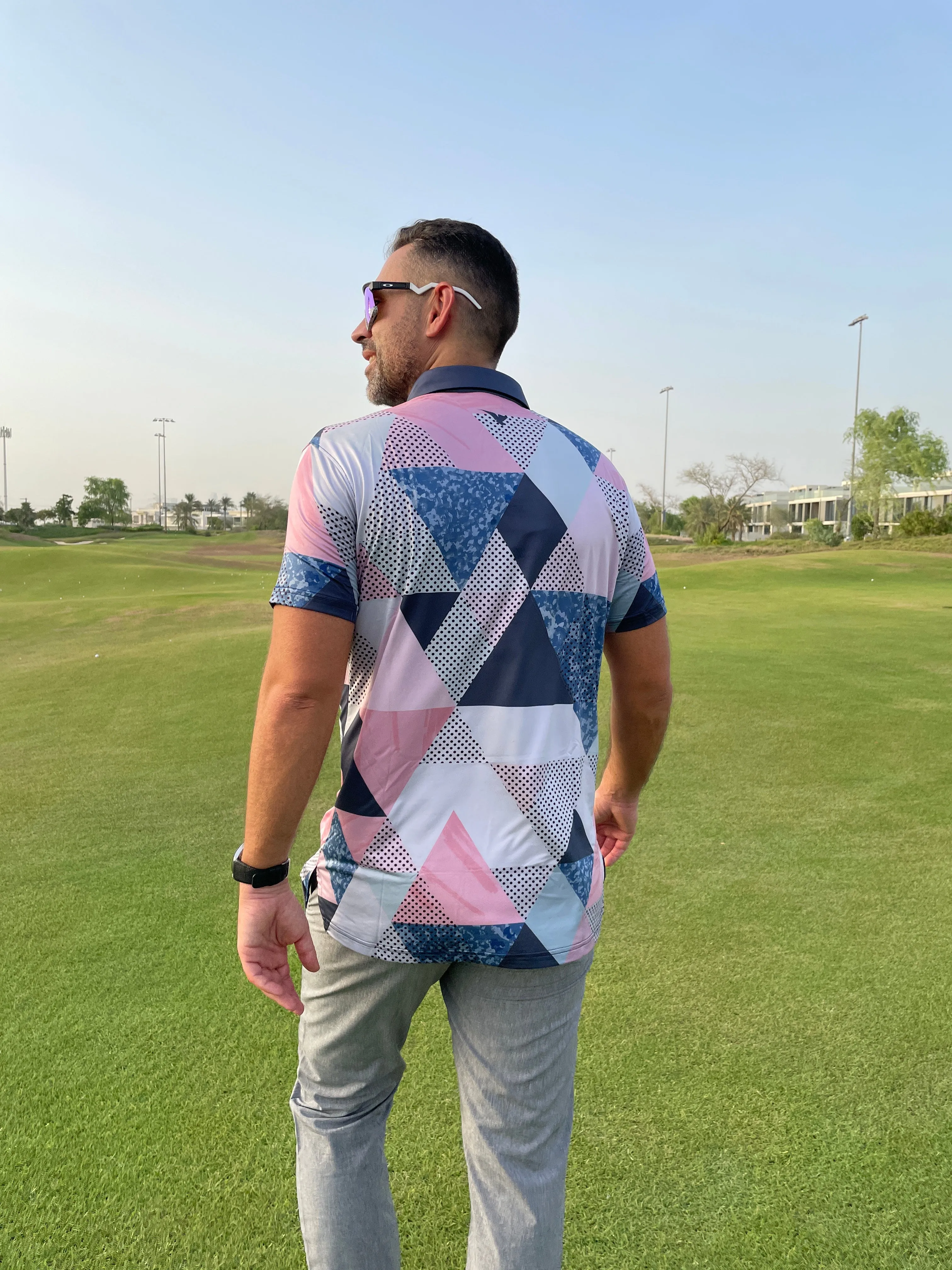 Moderno Abstract Men’s Golf Polo