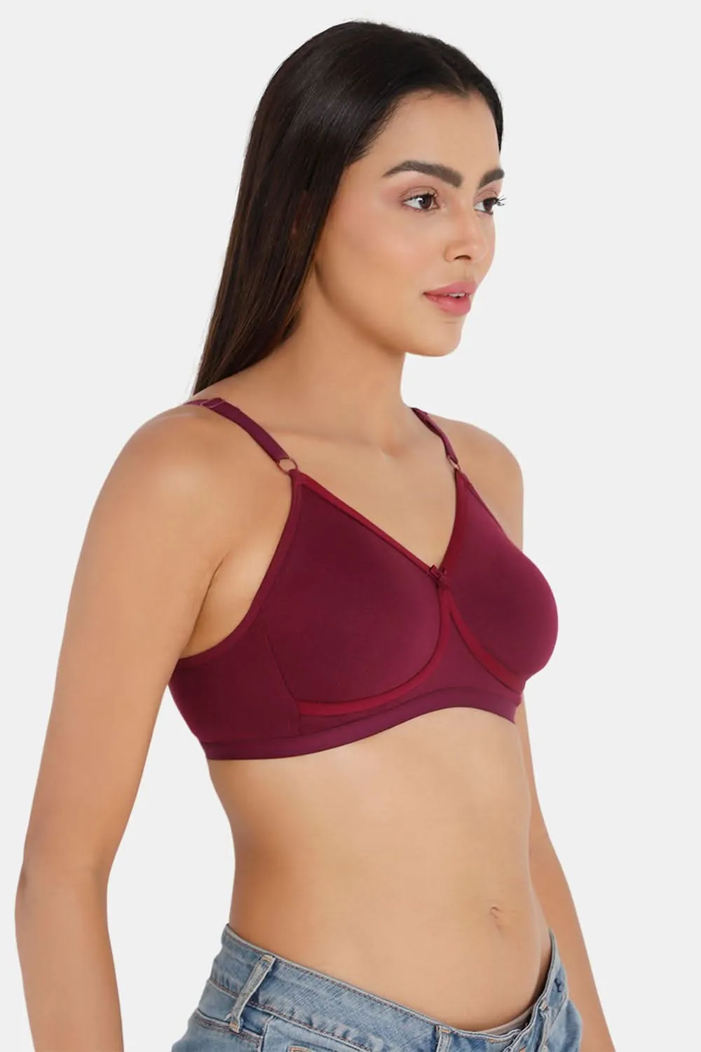 Naidu Hall High Coverage Non-Padded Non-Wired T-Shirt Bra - CLASSI