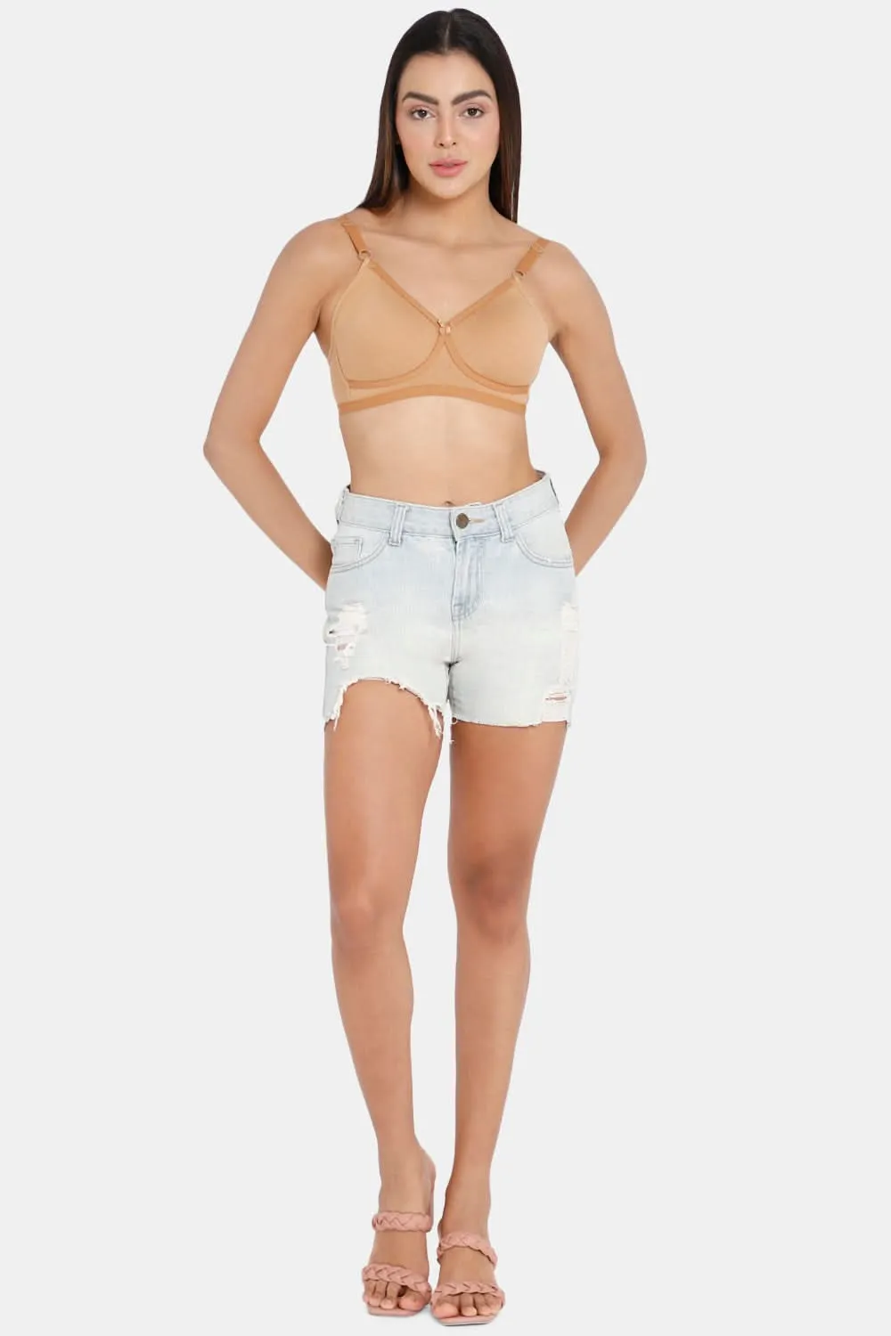 Naidu Hall High Coverage Non-Padded Non-Wired T-Shirt Bra - CLASSI
