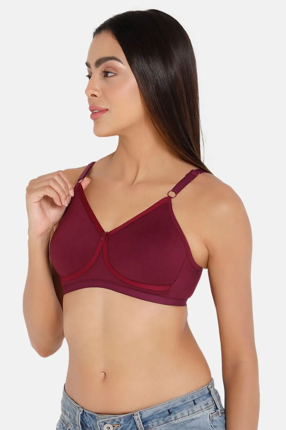 Naidu Hall High Coverage Non-Padded Non-Wired T-Shirt Bra - CLASSI