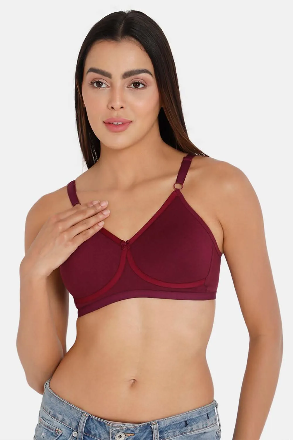 Naidu Hall High Coverage Non-Padded Non-Wired T-Shirt Bra - CLASSI