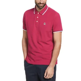 Original Penguin Tipped Sticker Pete Polo Shirt - Sangria