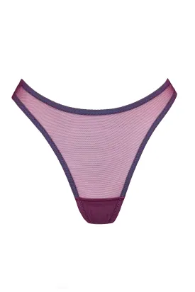 Parabola Plum high waisted thongs