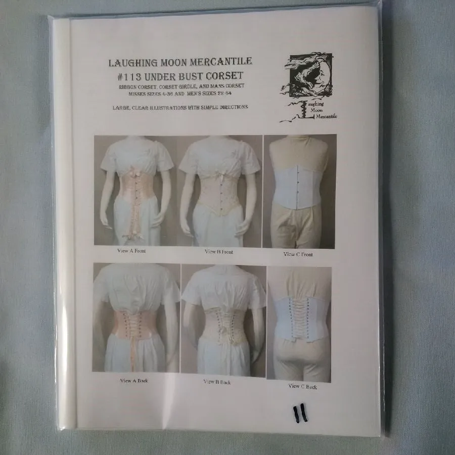 Pattern, Underbust corset, men's & womens