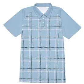 Polo Shirt, Men's vintage shirt, Vintage style shirt men, Men's polo shirt, Men's shirt, Blue Polo Shirt, Vintage shirt Men,Plaid polo Shirt