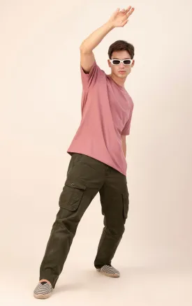 STRAIGHTFIT LOOSE CARGO-DARK GREEN