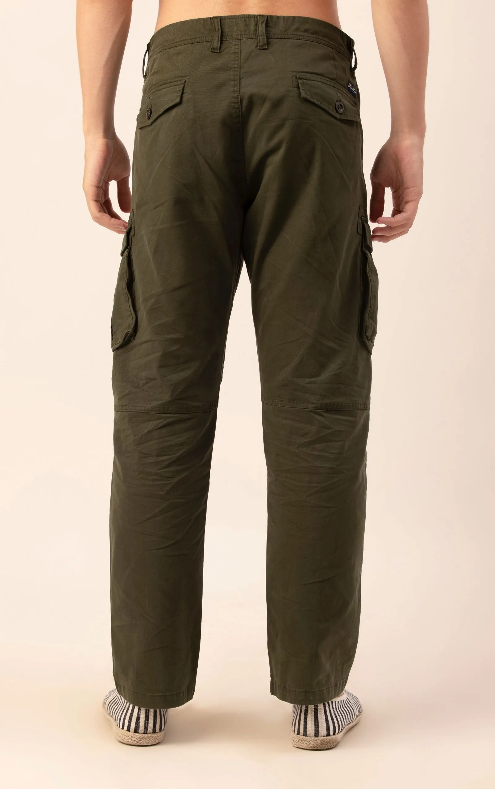 STRAIGHTFIT LOOSE CARGO-DARK GREEN