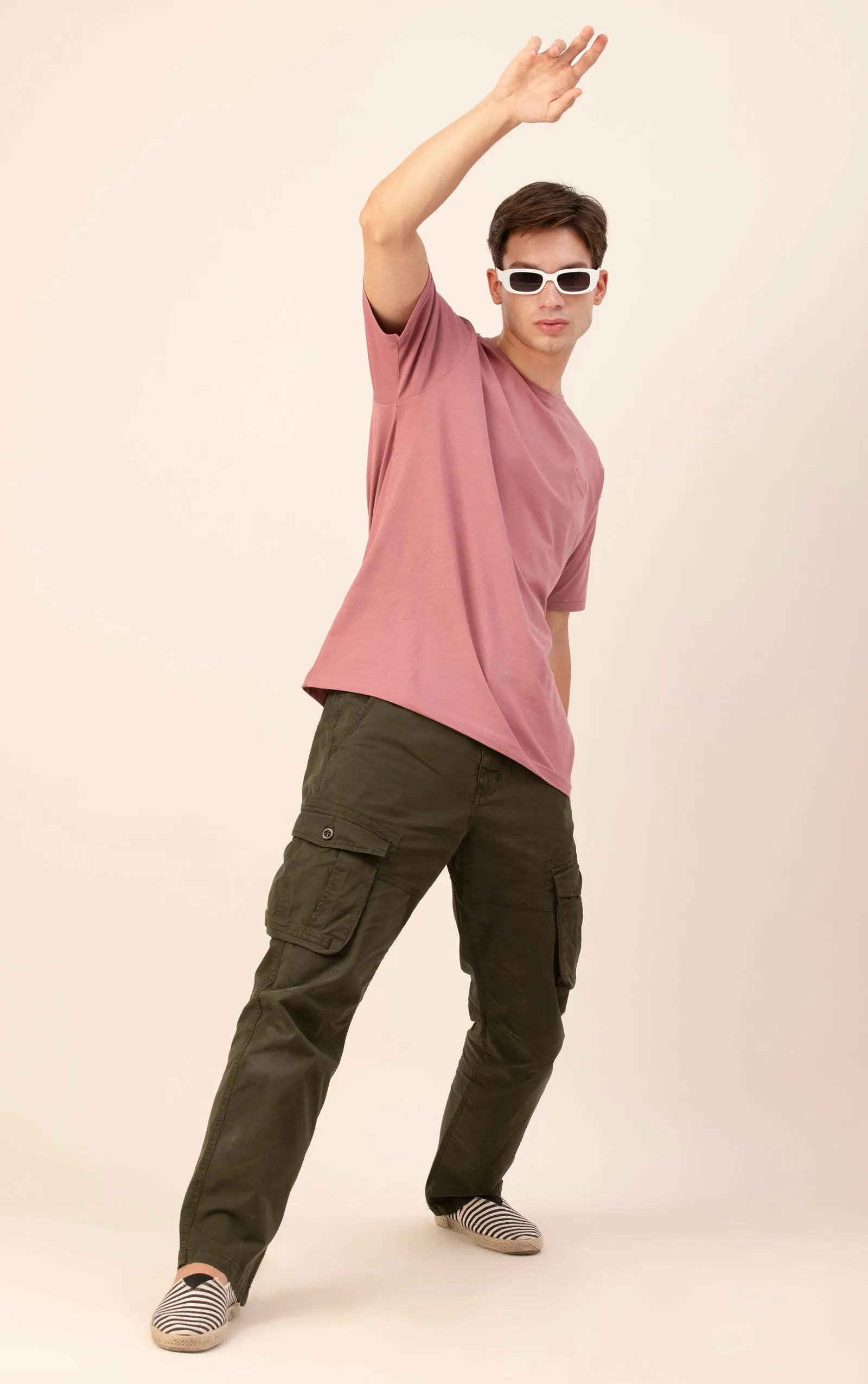 STRAIGHTFIT LOOSE CARGO-DARK GREEN