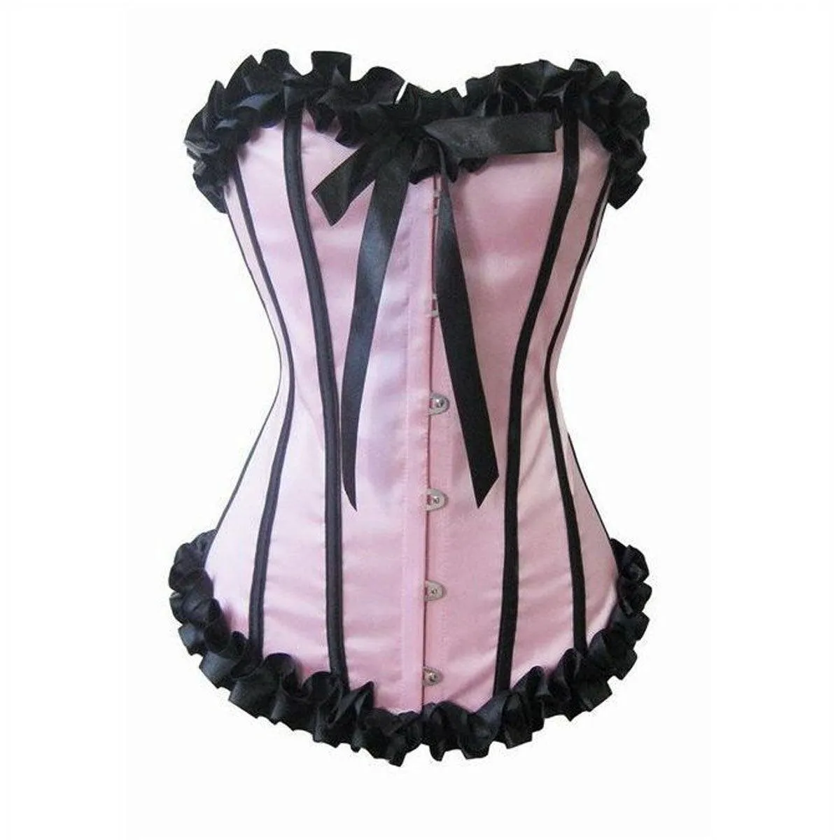 Strapless Corset with Ruffled Edges