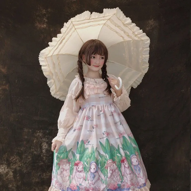 Victorian Inspired Classic Lolita Parasol Retro Wedding Bridal Umbrella