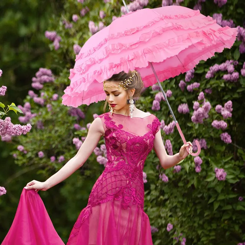 Victorian Inspired Classic Lolita Parasol Retro Wedding Bridal Umbrella