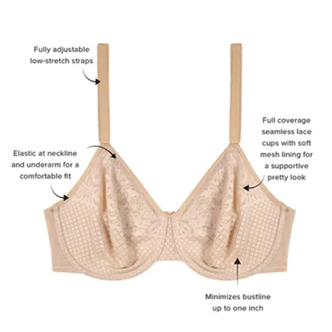 Wacoal Visual Effects Minimizer Bra Nude