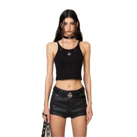 WildWorld Cross Sporty Vest Top In Black