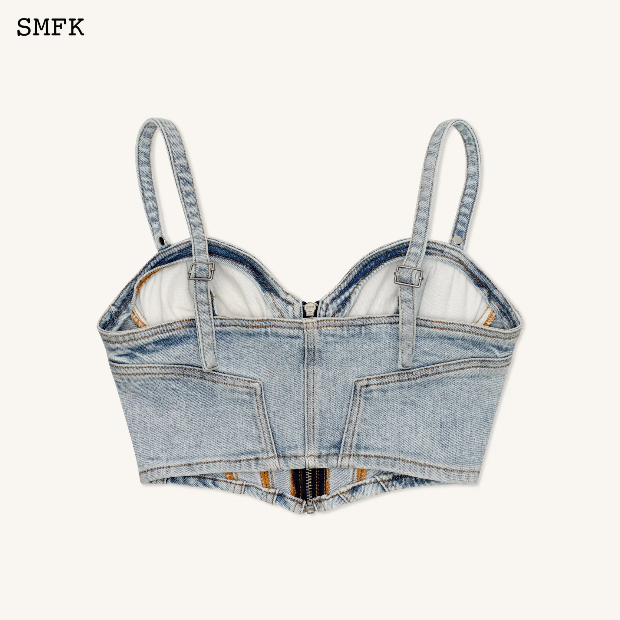 WildWorld Stray Denim Corset Vest