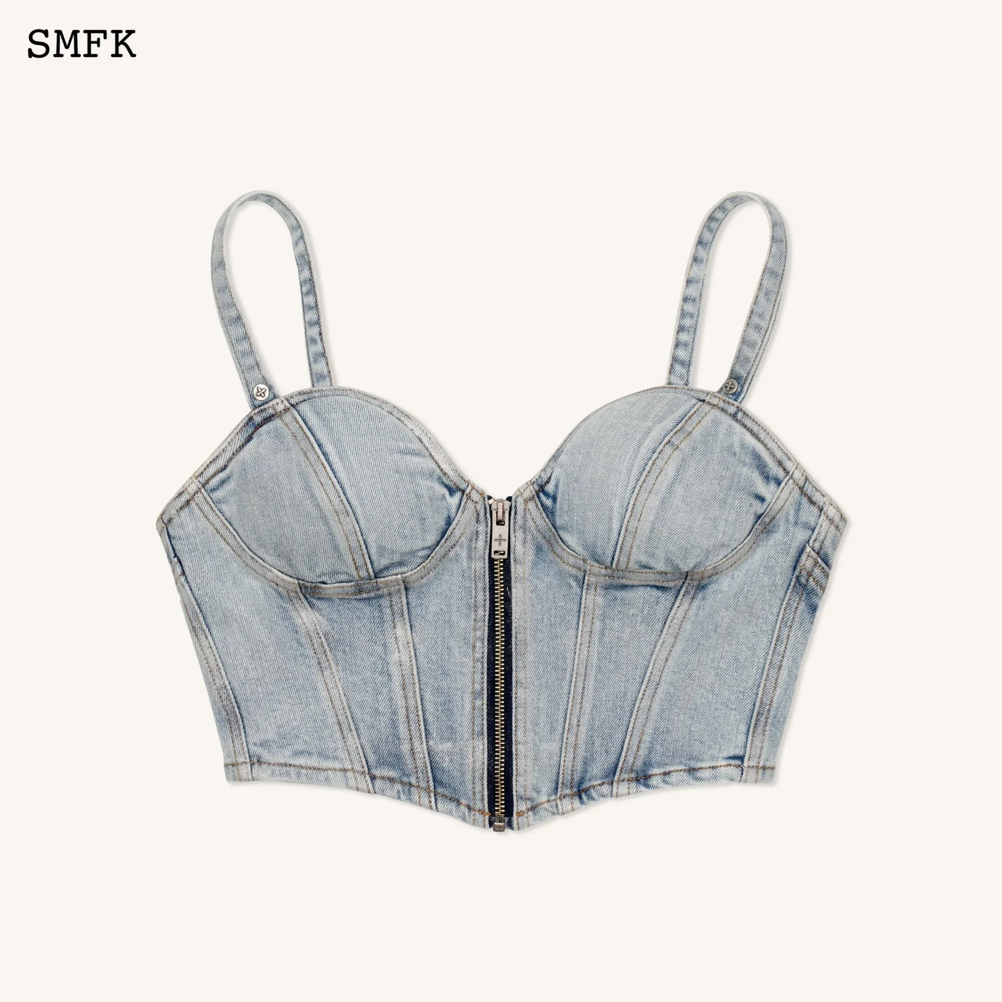 WildWorld Stray Denim Corset Vest