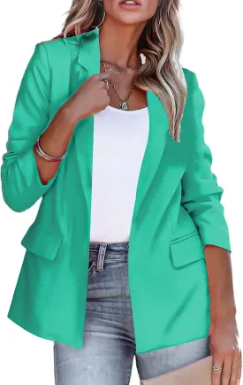 Women's Blazers & Suit Jackets Blazer Business Casual Lightweight Suit Long Sleeve Slim Fit Work Office Jacket Outfits